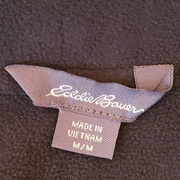 Eddie Bauer Womens Fleece Lined Zip Up Soft Shell Jacket Navy Blue Black Medium - Picture 2 of 12